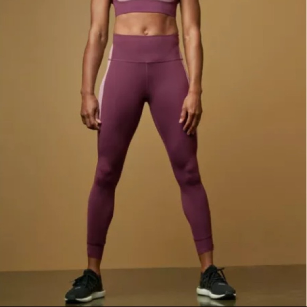 Athleta Legend Mesh 7/8 Tight in Agate Purple - NWOT